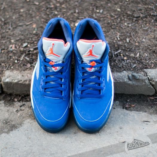 Men's shoes Air Jordan 5 Retro Low Deep Royal Blue/ TM Orange