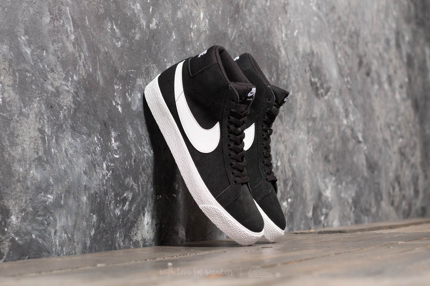 Men's shoes Nike SB Zoom Blazer Mid Black/ White-White-White