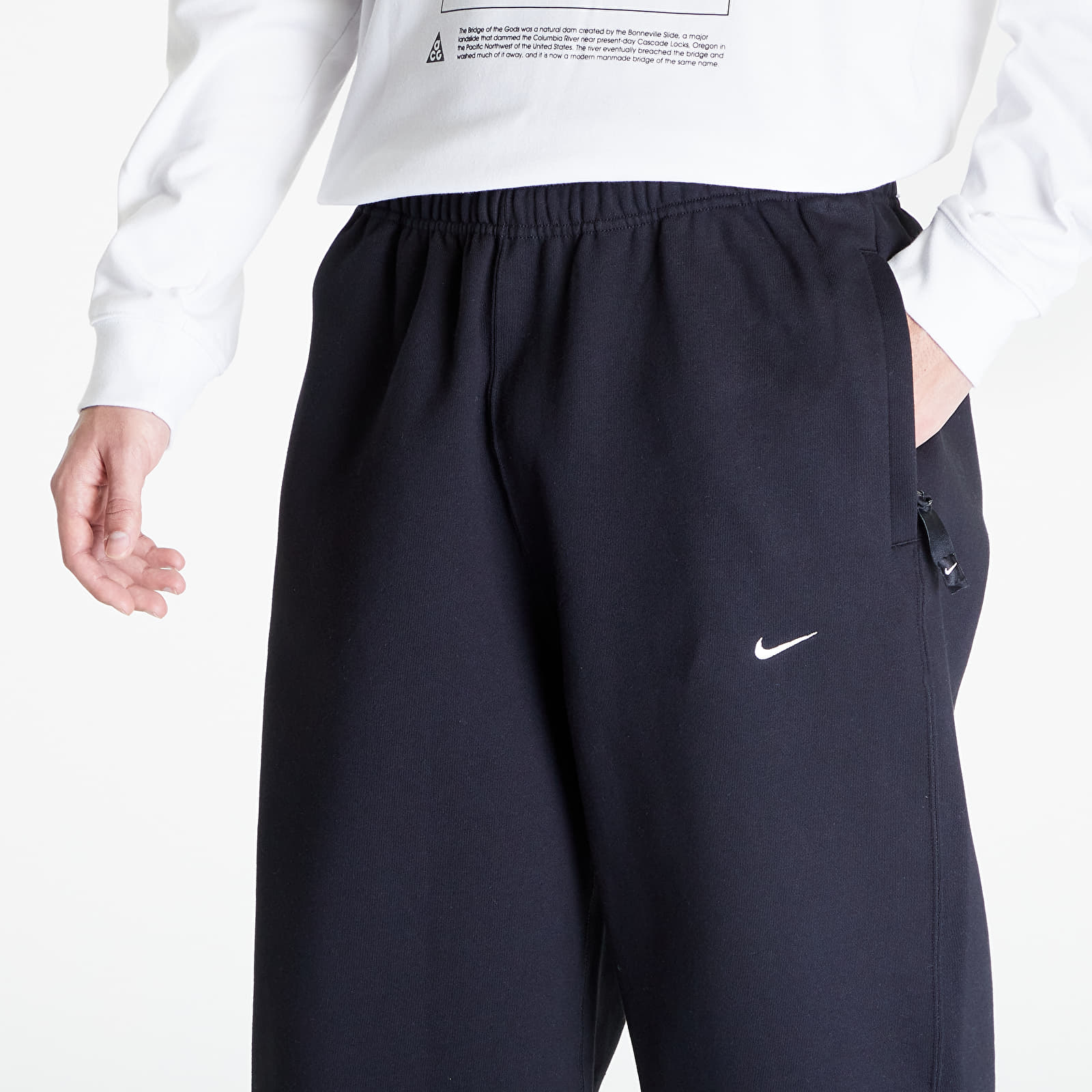 Jogger Pants Nike Solo Swoosh Men's Open-Hem Brushed-Back Fleece