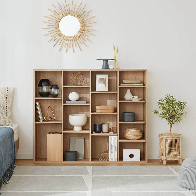 本棚(幅120cm) 可動棚のブックシェルフ ディスプレイラック | 【公式