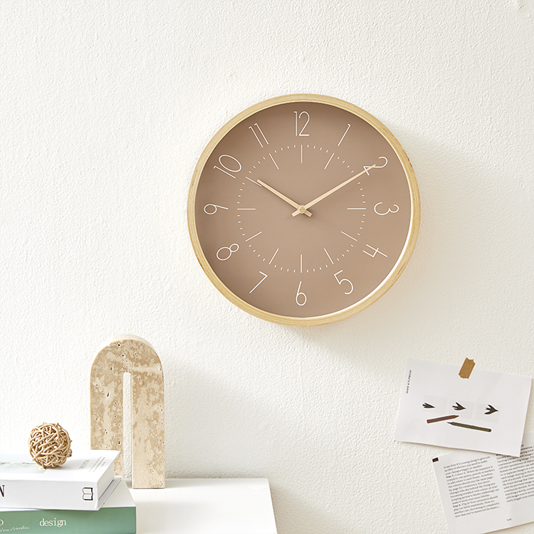 壁掛け時計 木製フレーム [S/Mサイズ] | 【公式】LOWYA(ロウヤ) 家具