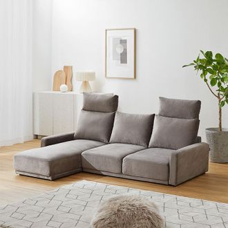 3人掛け ベルベット調 ローソファ | 【公式】LOWYA(ロウヤ) 家具