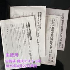未使用】 日能研 2025 育成テスト 6年 - メルカリ