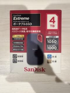 ほぼ未使用 SanDisk Extreme 4TB ポータブルSSD - メルカリ