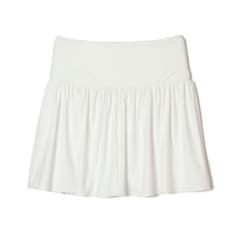 ENTI GOLF ゴルフウェア ホワイトフレアスカート ウエストゴム - メルカリ