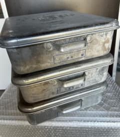 昭和レトロ 学校給食 3点セット アルミ製食缶蓋あり - メルカリ