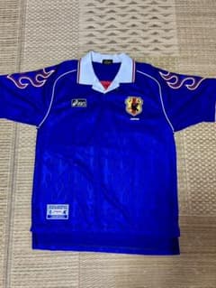 当時物 asics サッカー 日本代表 ドーハ モデル ラモス瑠偉10番 L