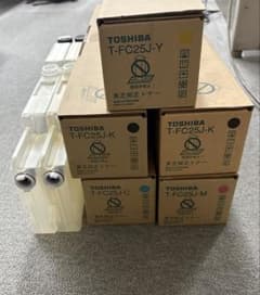 TOSHIBA トナー T-FC25J 4色セット(黒×2) - メルカリ