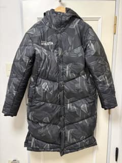 大人気Oサイズ アスレタ 極暖 ベンチコート 幾何学模様 - メルカリ