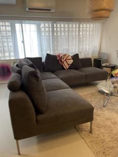 IDC大塚家具取扱 L字ソファ(引き取り限定/目黒区) - メルカリ