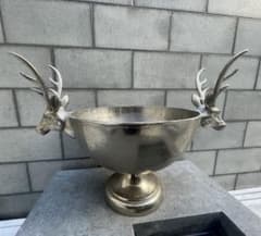 KARE ワインクーラー 鹿シルバー 家具 希少品 廃盤 オブジェ グラス