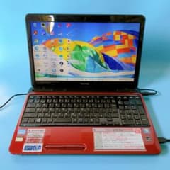 新品SSD爆速⭐メモリ8GB快適⭐カメラ付⭐TOSHIBA✓レッドノート