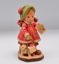 速達 アンリ ANRI サラケイ 木彫り人形 イタリア 高さ11cm 限定品