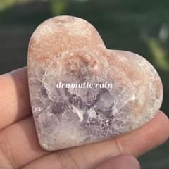 桜瑪瑙 ピンクアメジスト ハート 天然石 置物 - メルカリ