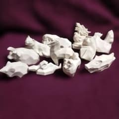 伊勢神宮 干支置物 陶器 縁起物 白 11体 (ひつじ無し) - メルカリ