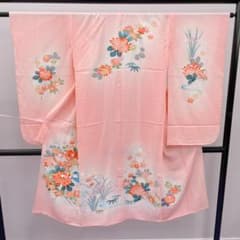 Y☆4025☆ 子供着物 七五三 女の子 四つ身 単品 単衣仕立て - メルカリ