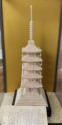 本真珠 パール製 五重塔 インテリア飾り - メルカリ