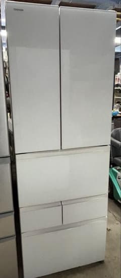 699 鏡面 ガラストップ 冷蔵庫 大型 400L強 自動製氷機 5ドア 格安