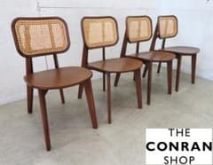 展示品□ザ・コンランショップ□PODIUM□CANE□ケーンチェア□4脚