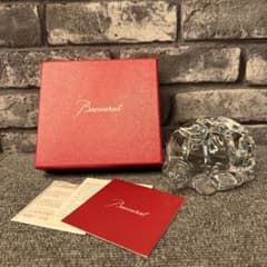 バカラ 置物 オブジェ 亀 カメ クリスタルガラス インテリア Baccarat