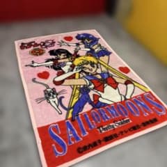 当時物 90s セーラームーン SAILOMOON ビックプリント 毛布 - メルカリ