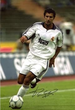 元ポルトガル代表 ルイス フィーゴ レアルマドリード 直筆サイン入り