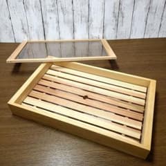 No1931【保冷剤付き】 寿司ネタケース ネタ箱 目皿・アクリル蓋付