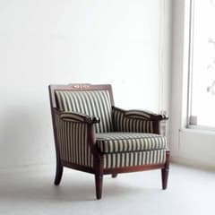 神戸欧風家具 メープル不二屋 マホガニー材 1人掛けソファ A ZR24470