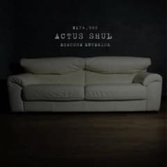 首都圏送無料〜ACTUS SHUL 総本革 3人掛け 超極上 当時35万 ソファ