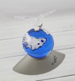 スワロフスキー 2000年記念作品 クリスタルプラネット 地球儀 鳩