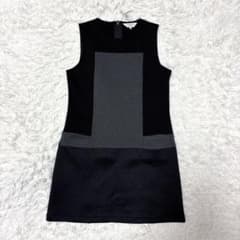 ランバンスポール ワンピース ノースリーブ ブラック ゴルフ バック