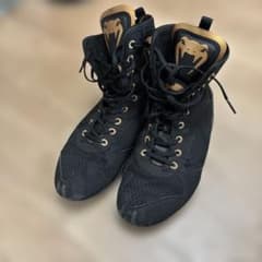 Venum ボクシングシューズ ブラック/ゴールド 26.5センチ - メルカリ