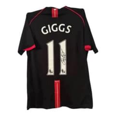 マンチェスターUライアン・ギグス選手サイン入りユニフォーム【証明