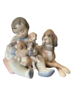 リヤドロ 少年と犬たち 置物 LLADRO(型番:5456)廃盤レア商品 - メルカリ