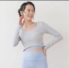 SUKALA 】ブラトップ付きリブカシュクールトップス リントスル Mサイズ