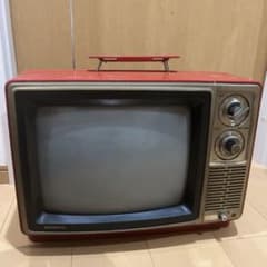 昭和GENERAL ブラウン管テレビ14P-A5赤 - メルカリ