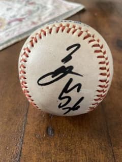 江夏豊 広島カープ時代 サイン入り200勝記念野球ボール - メルカリ