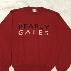 匿名配送】パーリーゲイツ ゴルフウェア ビッグロゴニットセーター M