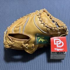 未使用 ミツワタイガー 少年軟式野球用キャッチャーミット 当時物