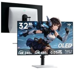 KTC 32インチ4K OLED有機ELゲーミングモニター デュアルモード中古品