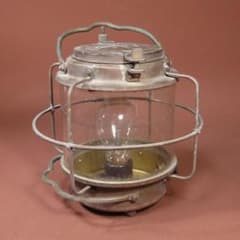 アンティーク ランプ 日本船燈(株) Z種白燈(電気用) 昭和46年6月