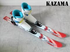 KAZAMA ジュニア スキー 3点セット 実寸98cm スキーブーツ20cm - メルカリ