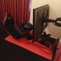 激レア グランツーリスモ レーシングコックピット プレイシート 赤