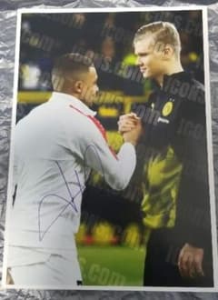 ICONS エムバペ ハーランド 直筆サイン フォトグラフ 写真 - メルカリ