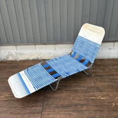 昭和レトロ ビーチチェア サマーベッド リクライニングチェア