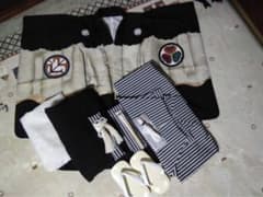 mica 様専用です。男の子用・5歳向け・化繊・ちりめん地のお着物と袴