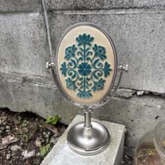 資生堂 スタンドミラー 鏡 花椿 SHISEIDO 昭和レトロ 記念品 化粧