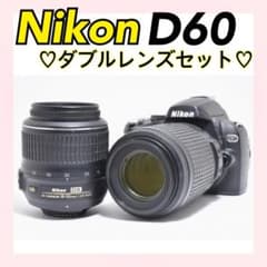 ✨ダブルレンズ✨Nikon D60 遠くまで 初心者さん向け 一眼レフ 動作OK