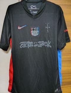 新品☆ バルセロナ Travis Scott 黒☆ ナイキ ユニフォーム ウェア