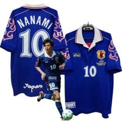 当時物 asics サッカー 日本代表 ドーハ モデル ラモス瑠偉10番 L